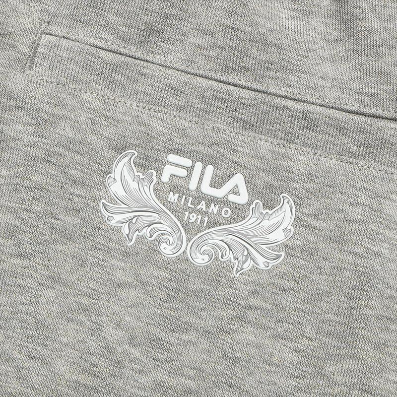 New FILA MILANO Italian Luxury Sports Collection Knitted Sweatpants Women's Fresh Heather Gray F11W445601FMG