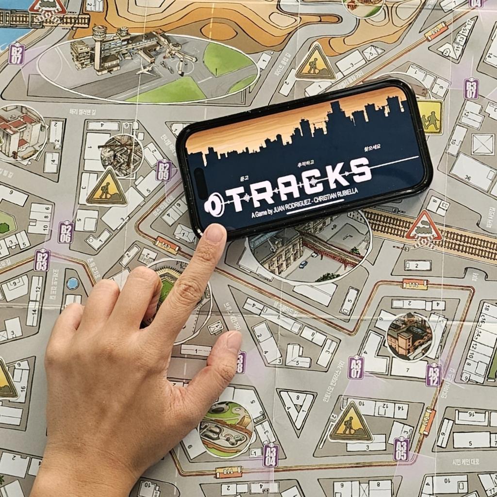 TRACKS: Cooperative Deduction Crime Investigation Board Game (Voice)
