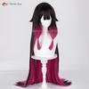 Parrucca Cosplay Columbina di Alta Qualità Damigella Fatui Colombina Cosplay Parrucche Anime Resistenti al Calore Capelli Sintetici + Cuffia per Parrucca