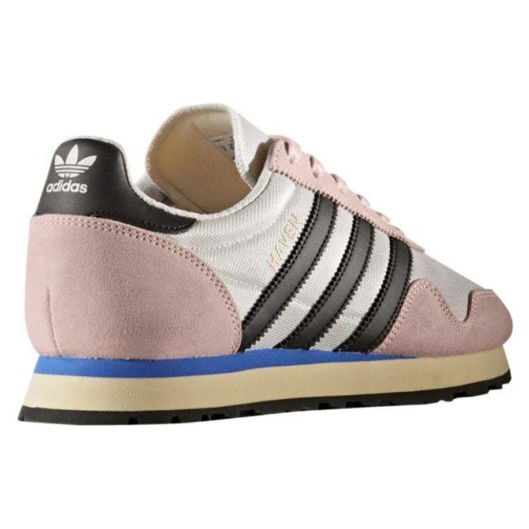Adidas Originals Haven Cushioning Non-Slip Durable Low-Top Lifestyle Shoes Women Sneaker Pink Black BY9573