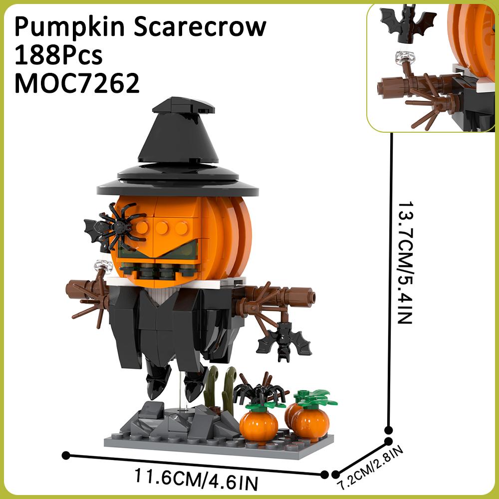 MOC Horror Movie Figure Bricks It Lydia Mummy Witch Pumpkin Compatible Building Blocks Toys For Children Friends Halloween Gifts