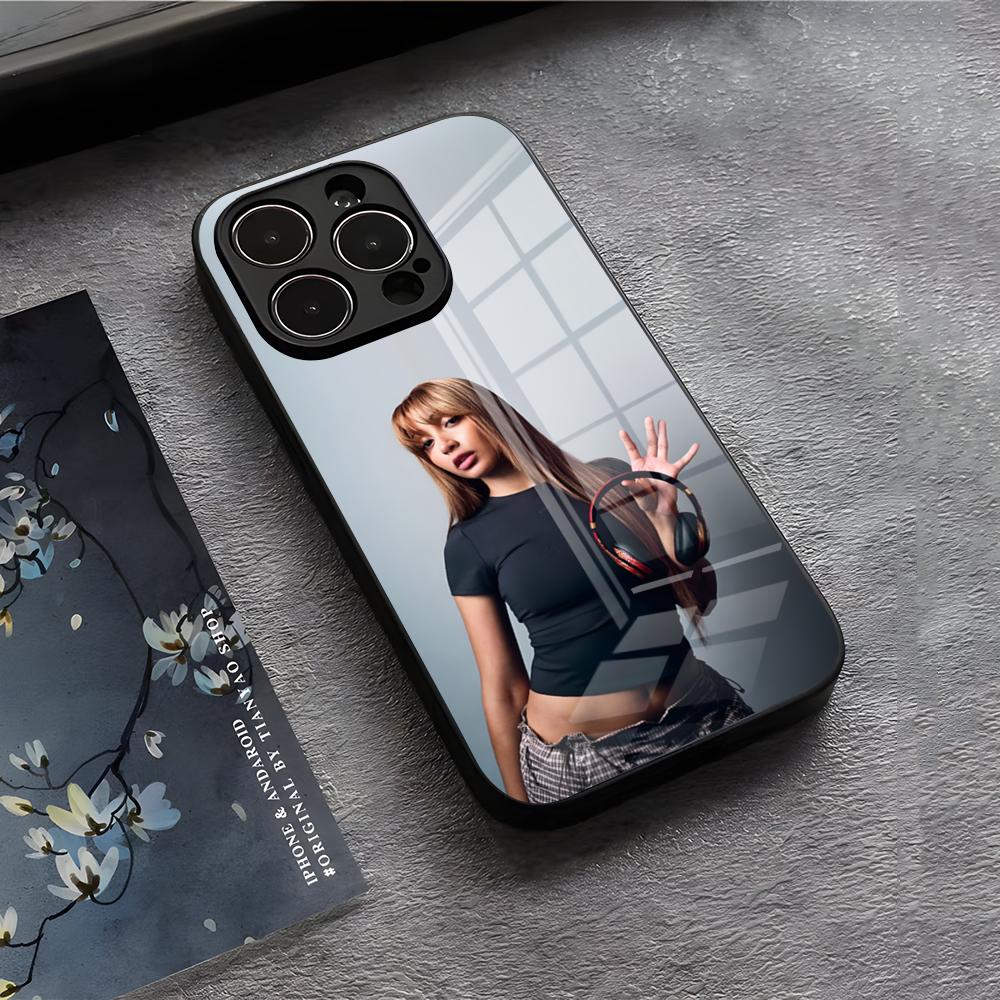 Singer Pink P-Pantheress Phone Case For IPhone 17 Air 16 E Pro Max 15 14 13 Mini 12 Pro 11 Max Plus Black Glass Cover