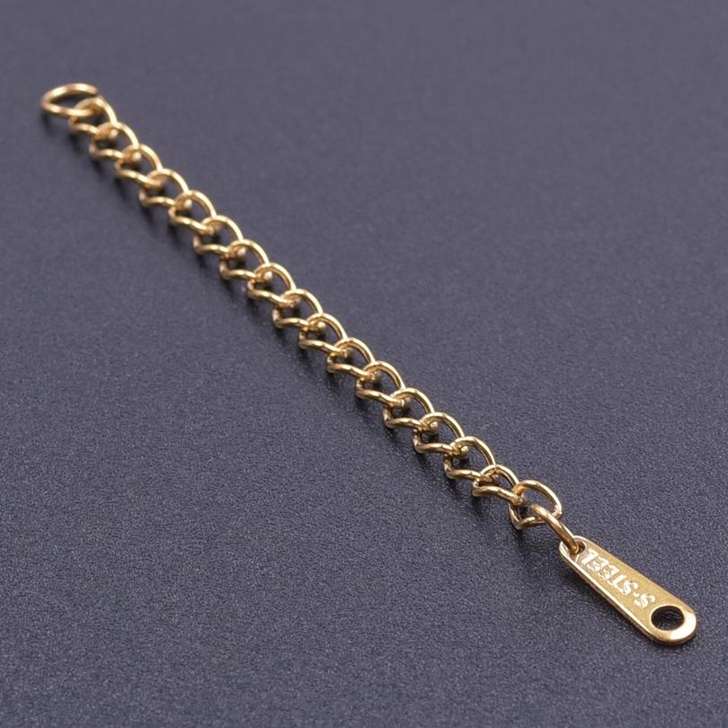 Silver/Gold Color Stainless Steel Extender/Extention/Tail Chains For Jewelry Making Bracelets Necklaces Anklets DIY Accessories