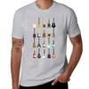 Guitar Collection Tshirt Oversized Quick Drying Outfits For Unisex