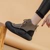 Thick-soled Martin boots heightening sports and leisure thermal short boots women's velvet large-size women's shoes 41-43