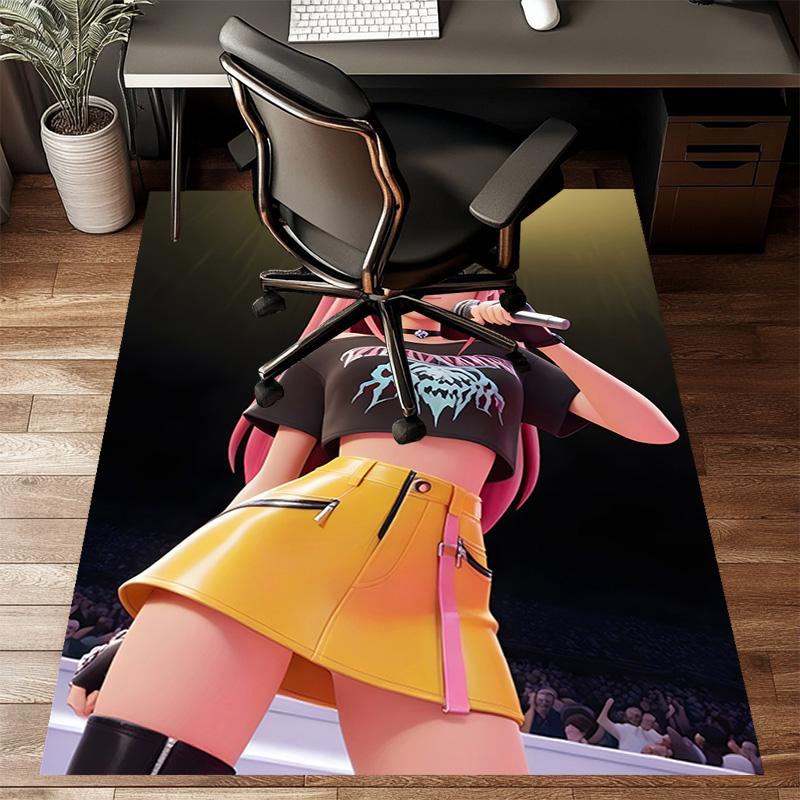 1pc KPop Demon Hunters MIRA2 Design Printed Area Rug Carpet for Bedroom Living Room Home Decor Rugs Mat Non Slip Mat Rug for Bedside