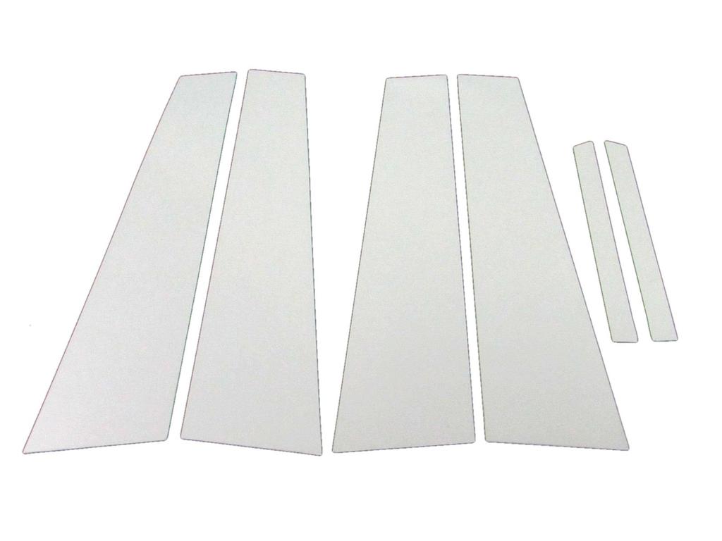 BRIGHTZ Stainless Steel Pillar Panels for Honda Crown and 183 Visors GRS Ultra-Mirror (6-Piece Set) 180, 181, 182, (No Required) [PIL-SIL-178] (18