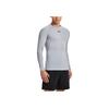 Under Armour Langarm Power Stretch Sport Fitness Shirt Herren Oberteile Modern-Grau 1257471-011