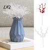 Sophisticated Winter Backdrop Props Transparent Faux Crystal Branch Christmas Tree Ornament, Acrylic Bead Drop Stem, Reusable Event Decoration