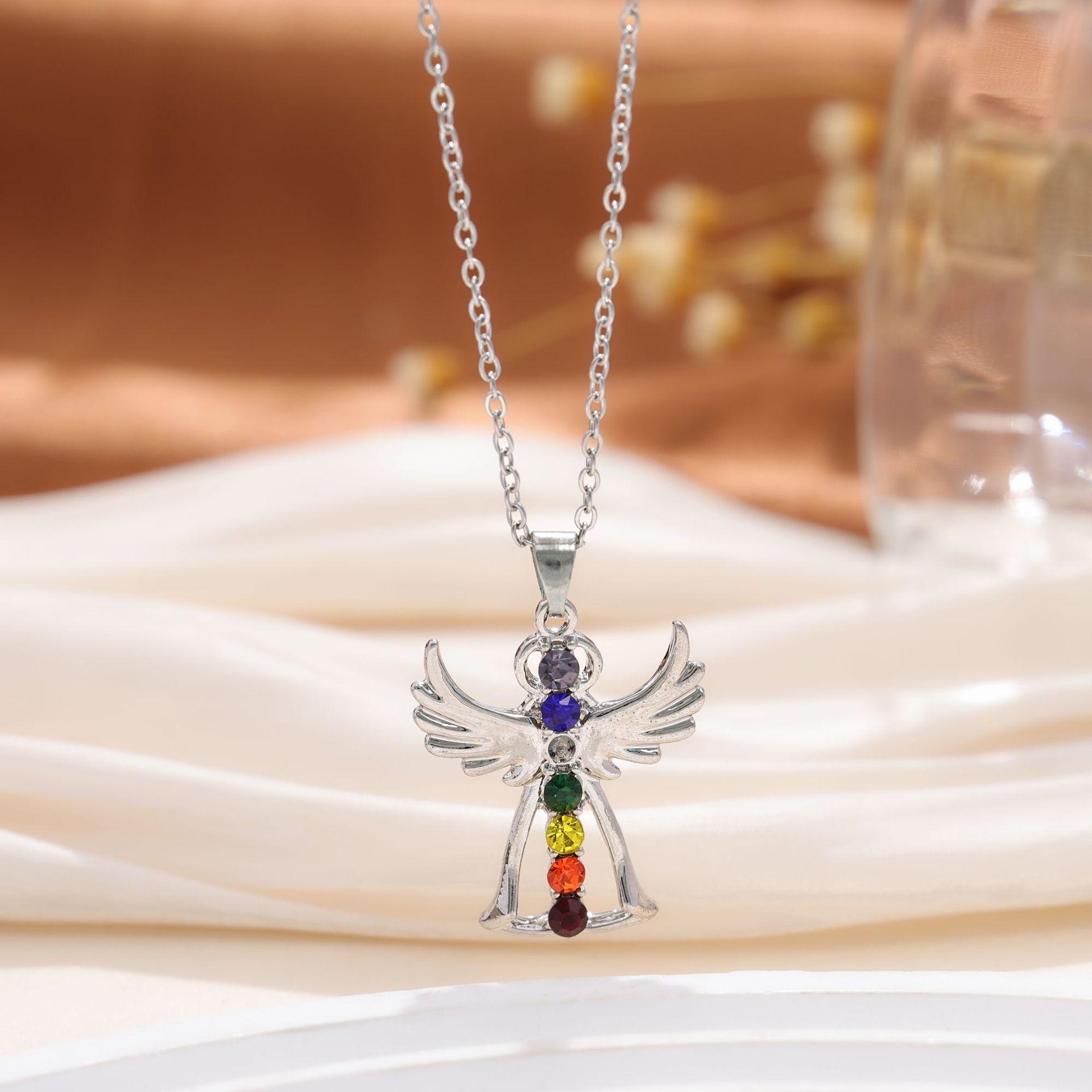 

Ожерелье женское в виде сердца с цветным бриллиантом, кулон Любовь , ожерелье с единорогом, подарок на День матери