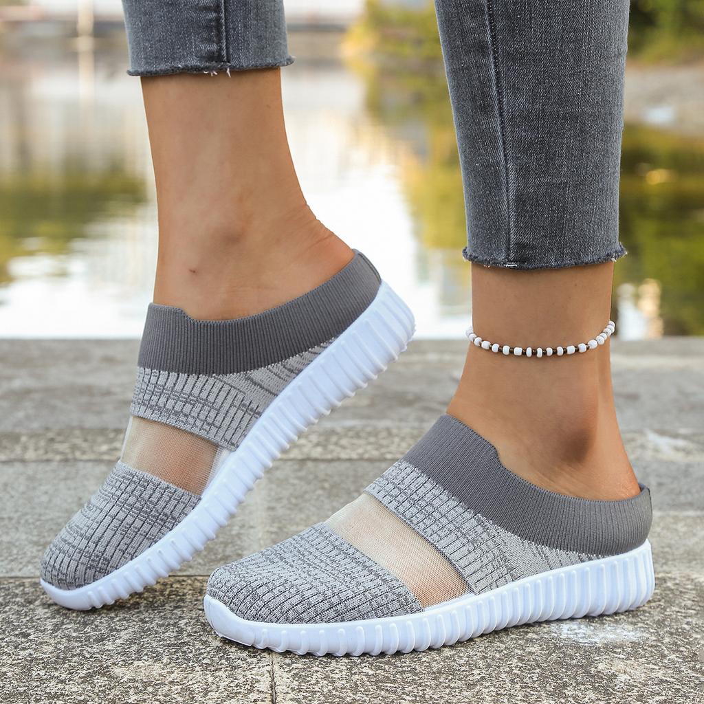 Women Mesh One-pedal Comfortable Soft-soled Shoes, Casual Lazy Shoes