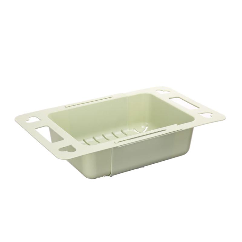 Kunststoff versenkbare Küche rechteckigen Obst und Gemüse Drainage Korb Abtropffläche Gemüse Waschen Pool Drainage Abtropffläche