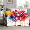 Colorful Lipstick Collection Blanket Flannel Blanket for bed, sofa, Camping, Hiking, Picnic Essentials, gift for family Fan gifts