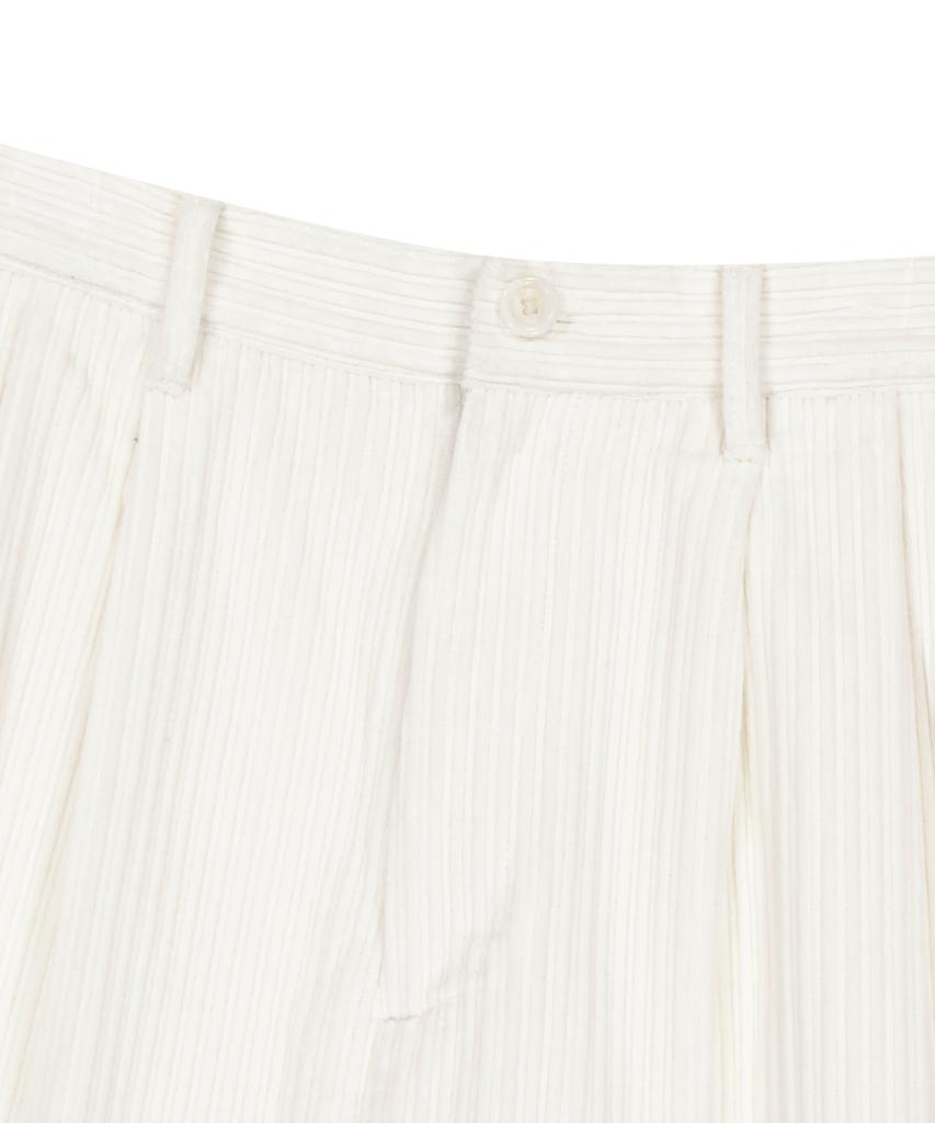 YESEYESEE Cord Tucked Pants Polar