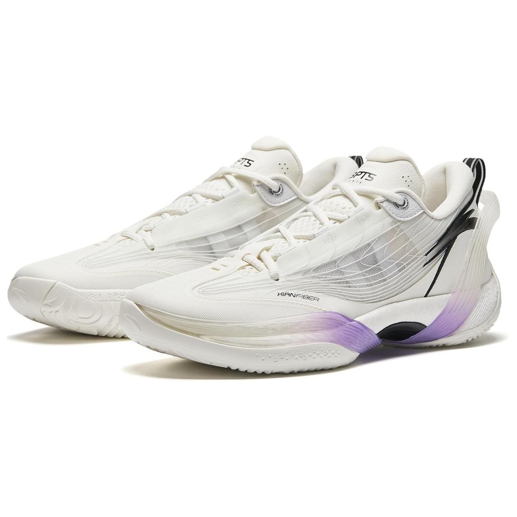 Anta Three Points Rain 1. Generation V2 Zement Nemesis Stickstofftechnologie Zwischensohle Stoßdämpfung Rutschfest Low-Top Basketballschuhe 912421102S-3