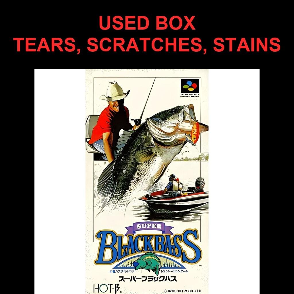 Used Super Black Bass SFC SNES Super Famicom SHVC-BQ tested working Nintendo Sports HOT-B NTSC-J Super Nintendo Cartridge