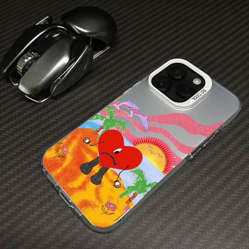 Bad-Bunny Love X100pre Coque For Apple iPhone 16 14 15 11 Pro Max Plus Case 12 13 Mini 16e Shockproof Phone Cover Bunnys