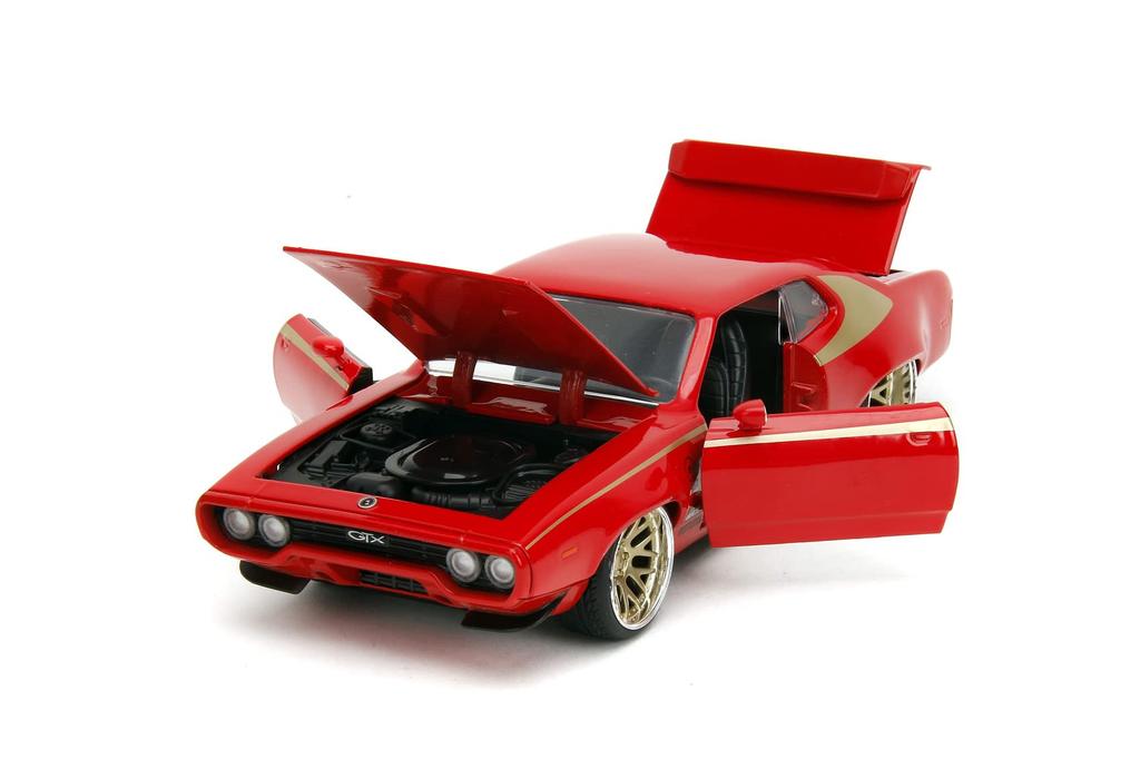 Kyosho Jada Toys BIGTIME MUSCLE Scale 1972 Plymouth GTX Red Finished Product 1/24