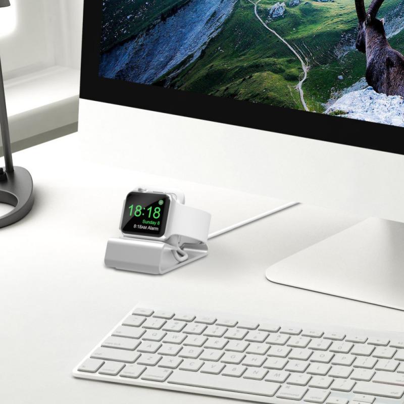 Exquisite Aluminum Bracket Charger Dock Station Charging Holder for Apple Watch 3/2/1 38mm 42mm