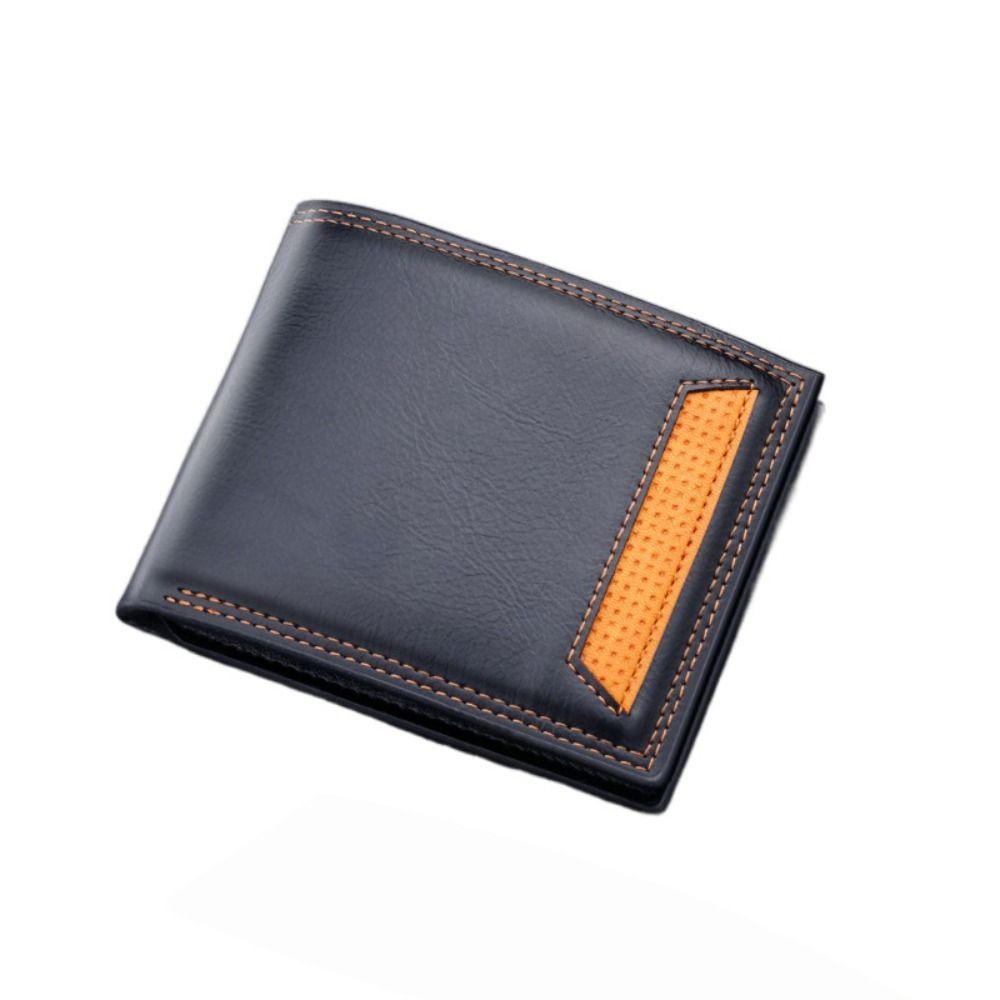 Waterproof Men's Short Wallet Soft Male  Coin Pocket High Quality 2 Fold Purse  Travel