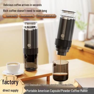 Tragbare kabellose elektrische Kaffeemaschine für Zuhause, Auto und Outdoor-Gebrauch - Kompatibel mit KCUP-Kapseln
