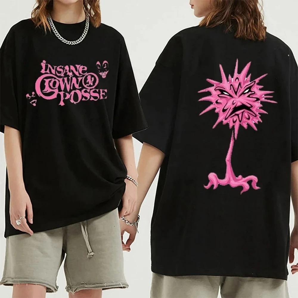 Insanee Clown Posse Hip Hop  Tshirt ForMen Women Personality Oversized Short Sleeve Harajuku Unisex Streetwear Top