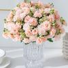 Artificial Flower Silk Carnation Outdoor Festival Wedding Bride Bouquet Festival Home Vase TableDIY Gift Box Clipping Decoration