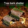 Reptile Supplies for Tanks Hideout Cave, Tree Trunk Gecko Lizard Realistic Arched Habitat Decoration Bark Hideaway Spiders Tortoises Tank Terrarium
