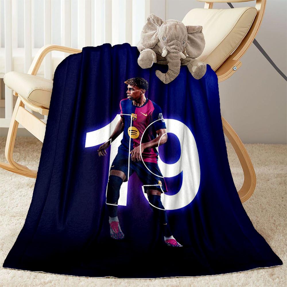 Lamine Yamal's Spain Football Legend Blanket Ultra-Soft Great for Couch Bedding Livingroom for All Occasions Playful Design Unique Gift for Family and