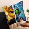 Ratchet N Clank Cartoon Fan Art Personalized Pillow Cover Kids Bedroom Wild Party Decor Pillowcase Kid Birthday Shower Gift