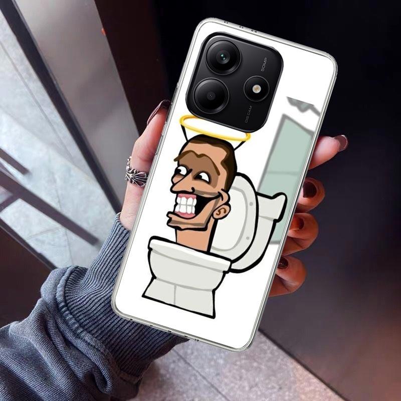 S-Skibidi Toilet Mobile Cell Phone Case For Xiaomi Redmi Note 10 11 12 13 14 15 Pro Plus 11S 12S 14S 11T 11E 10S Soft TPU Back C