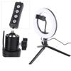 UN‑206 3‑Color 20cm Ring Light LED Tripod Stand Arc Fill Lamp for Beauty Photography Live