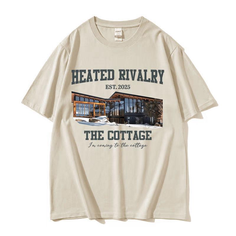 Im Coming To The Cottage Heated Rivalry 2025 Graphic T Shirts Mens Women Casual Fashion Cotton Short Sleeve Tshirt Streetwear