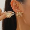 Personalized Sea Urchin Rivets Geometric Metal Stud Earrings Female Punk Hip Hop Cold Wind Earrings Fashion Design Sense Earrings Tide