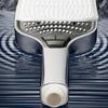 Powerful Pressurized Filtering Square Shower with 8 Shower Modes, Bathroom Shower Handheld Shower Large Panel High Flow Deluge Spray Water