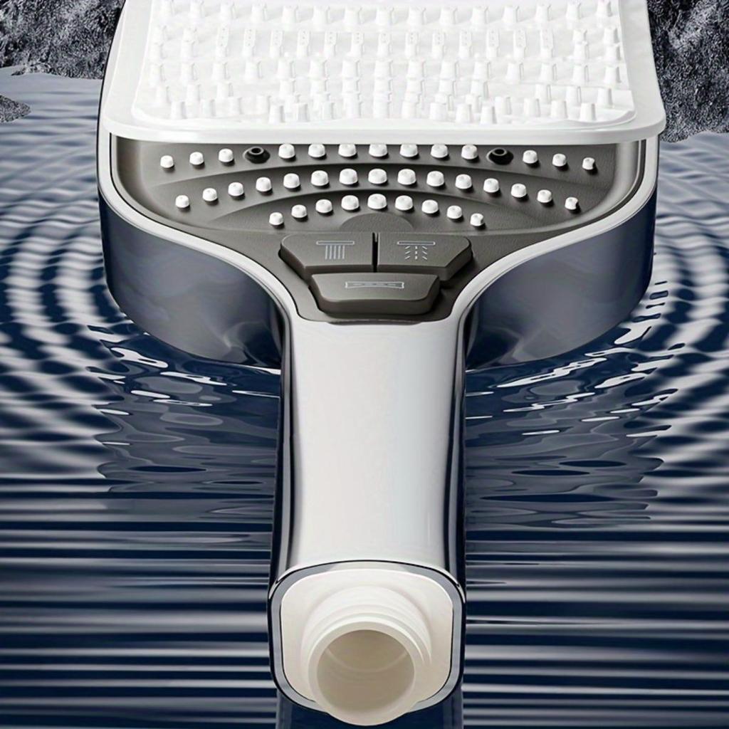 Powerful Pressurized Filtering Square Shower with 8 Shower Modes, Bathroom Shower Handheld Shower Large Panel High Flow Deluge Spray Water
