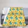 Soft Cozy Bedding Throws Camping S-Simpsons Lisa Cartoon Print Blanket  Flannel Bedspread For Couch Chair Graphic Sofa Bed Cover
