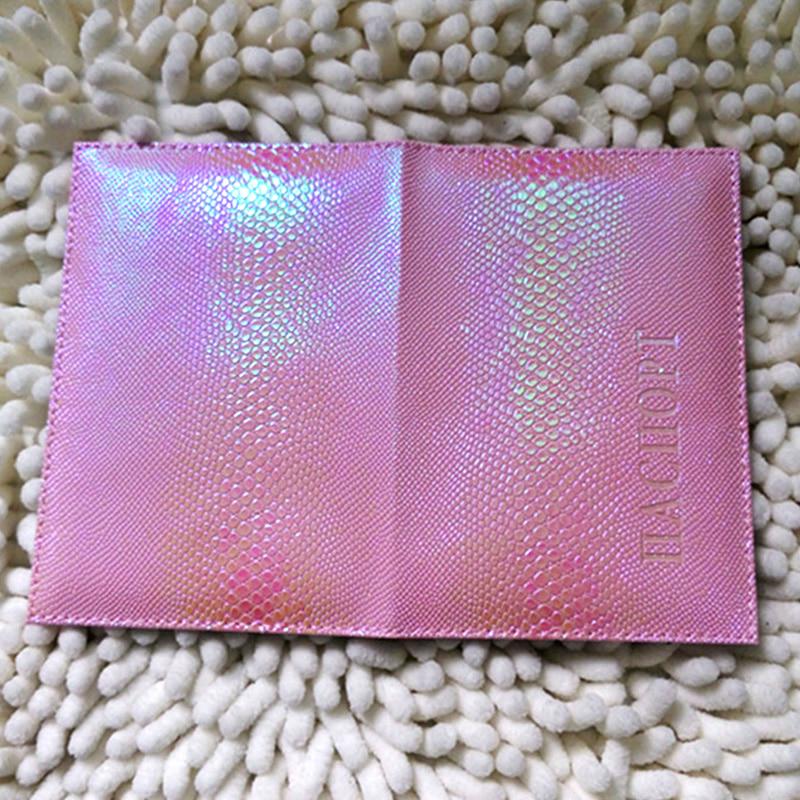 Cheap Luxury Passport Cover Russia Girls Travel Case for Passport Pink