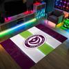 Portsmouth FC Design Crystal Velvet Carpet Cozy Non?Slip Printed Rug For Bedroom Living Room Entrance