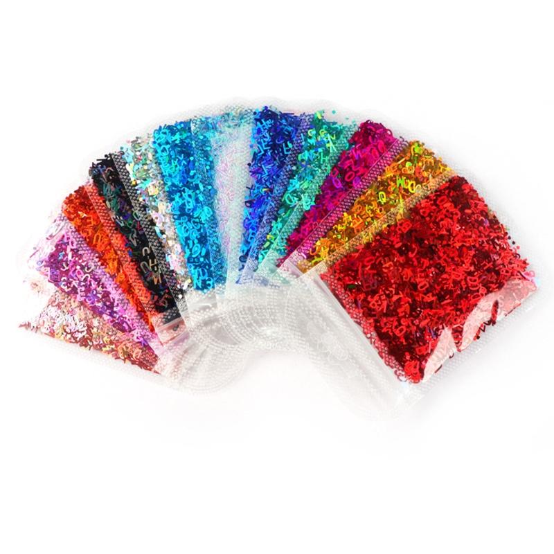 Fashionable Letter Shaped Sequins Craft Filling Materials Elegant Color Soft and Sturdy for Craft Supplies Projects