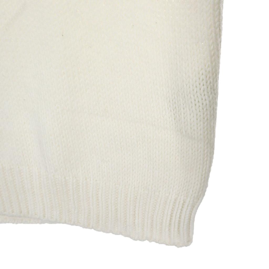 MAX&CO Long Sleeve V Neck Knit L White Women Used