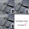 Zinc Alloy + Leather Car Key Case Cover for Land Rover Range Rover Evoque Sport Freelander Discovery Velar for Jaguar XE XF XJ