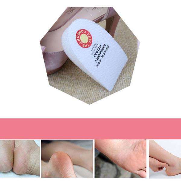 space age memory foam heel pads
