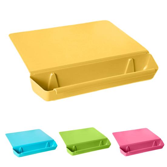 2-in-1 Acrylic Cutting Board with Food Container Slot Thickened Chopping Board for Food Prep Dishwasher Safe Kitchen Accessory