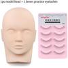 Eyelash Extension Training Head Makeup Practice Model Kit Fake Mannequin Head Rubber Eye Practicing Lashes Extensions Supplies