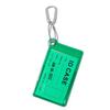 Porta Tessere d'Identità Trasparente in PVC con Portachiavi Custodia Trasparente Fluorescente Porta Credenziali per Studenti Carta Autobus Tesserino Lavoro