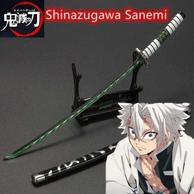 25cm Metal Demon Slayer Katana Kimetsu No Yaiba Steel Tanjirou Sword Real Size Japanese Katana Samurai Sabre Kid Toy Ainme Gift