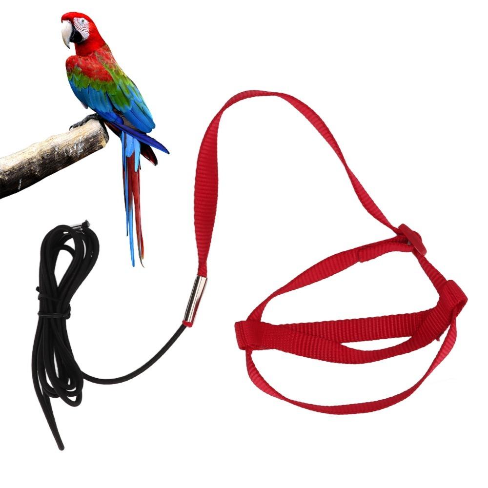 Adjustable Design Parrot Flying Rope Rope Material Anti-Bite Leash Bird Training Leash  For Walking