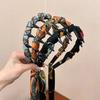 Women Headband Anti-slip Teeth Skull Design Hair Hoop with Ribbon Decor Slimming Effect Headband Hair Accessory