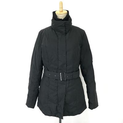 LAUTREAMONT 80% Down Coat Women's L Black Belted Outerwear(USED)